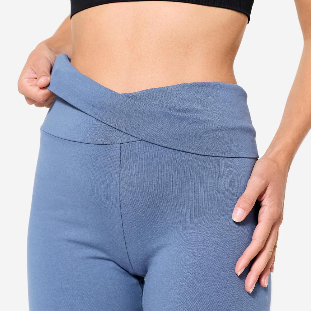 Shorts Feminino de Yoga Suave Kimjaly Azul - 3