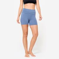 Shorts Feminino de Yoga Suave Kimjaly Azul - 1