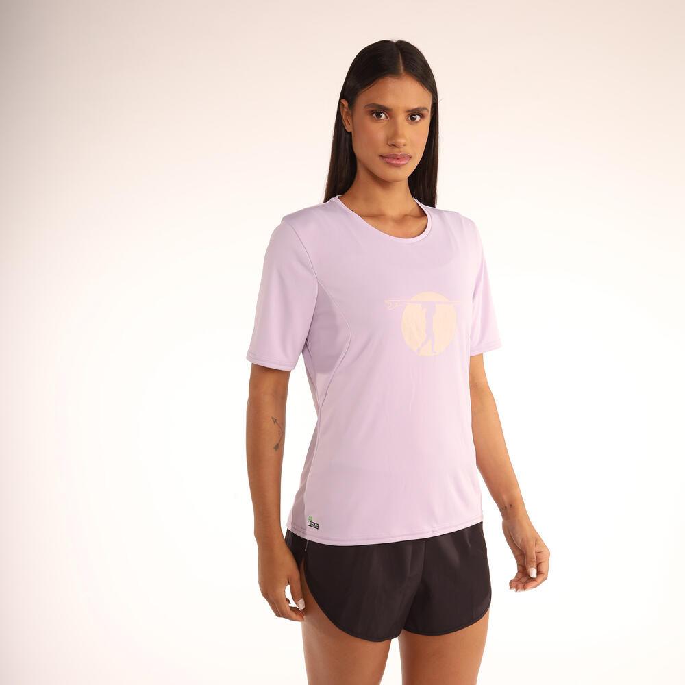 Camiseta Feminina de Surf com Proteção UV50+ Olaian - 2