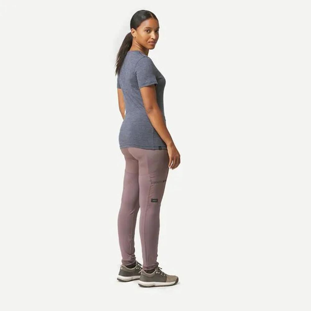 Camiseta Feminina de Trekking Travel 100 - 3