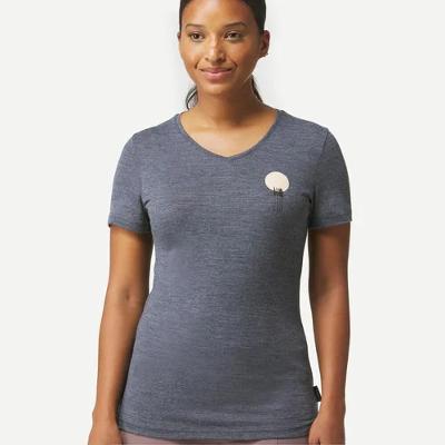 Camiseta Feminina de Trekking Travel 100