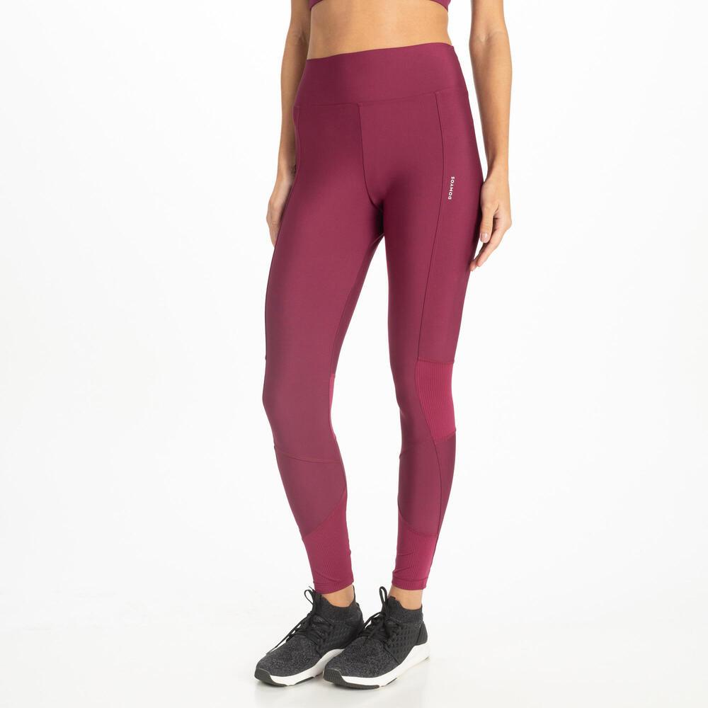 Legging Feminina de Treino 120 Domyos Bordo - 1