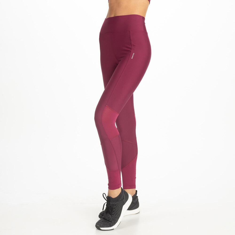 Legging Feminina de Treino 120 Domyos Bordo - 3