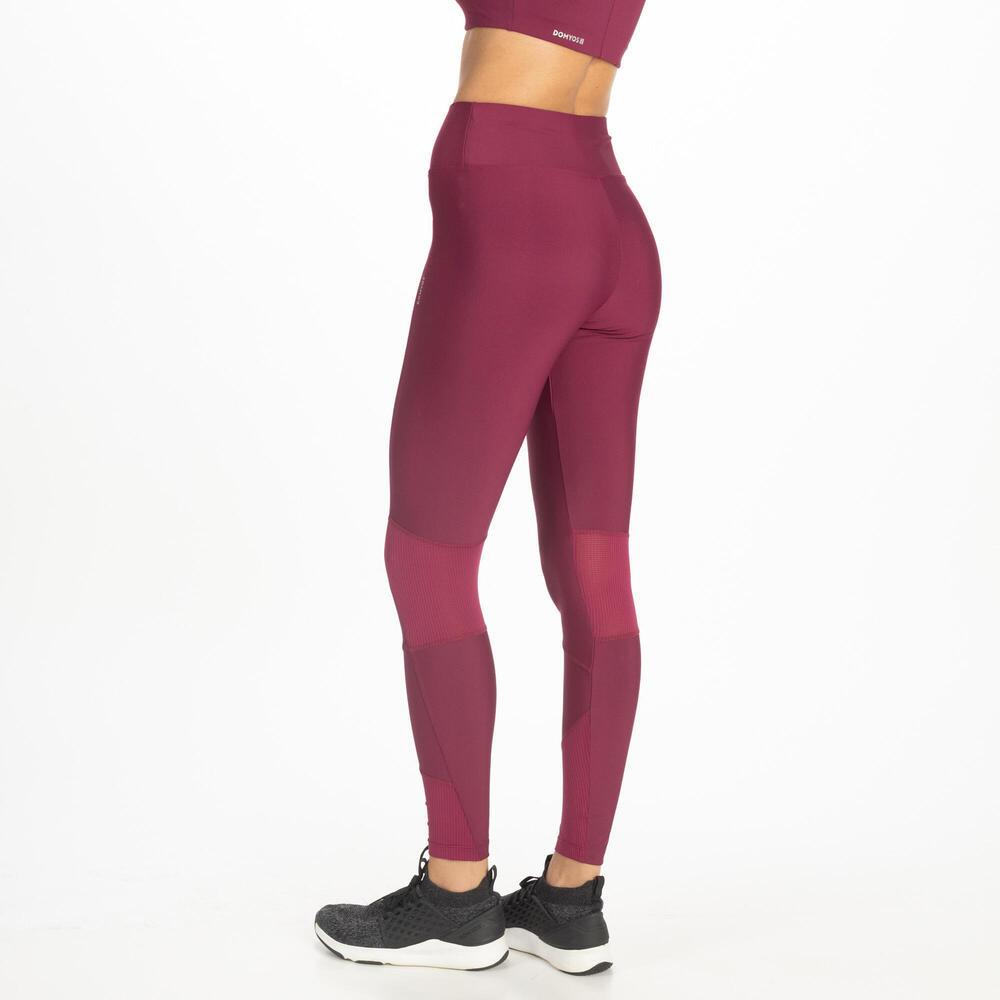 Legging Feminina de Treino 120 Domyos Bordo - 5