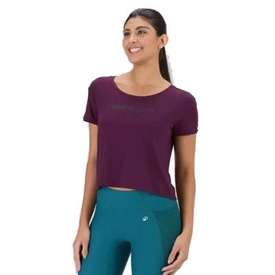 Camiseta Cropped Feminina de Treino 500 Domyos