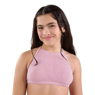 Top Biquíni Infantil de Surf com Recorte Tribord