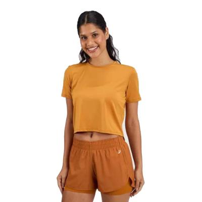 Camiseta Cropped Feminina de Treino 120 Domyos