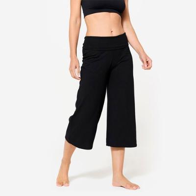 Calça Feminina 7/8 com Cintura Alta de Yoga 500 Kimjaly