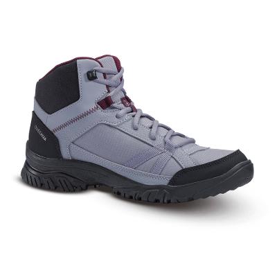 Bota de Trilha Feminina NH100 Mid Chumbo Quechua