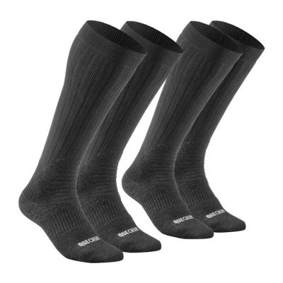 Meias de Trilha Cano Alto Sh100 Conjunto Com 2 Pares Quechua