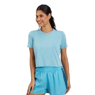 Camiseta Cropped Feminina de Treino 120 Domyos