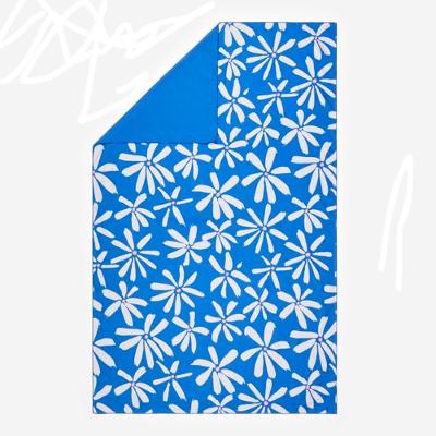 Toalha de Banho de Microfibra Tamanho XL 110 x 175 cm Estampado Campestre Nabaiji