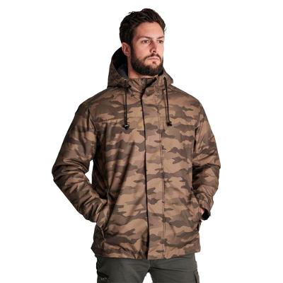 Jaqueta Masculina impermeável quente camuflada 100 Solognac