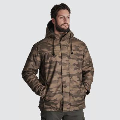 Jaqueta Masculina impermeável quente camuflada 100 Solognac