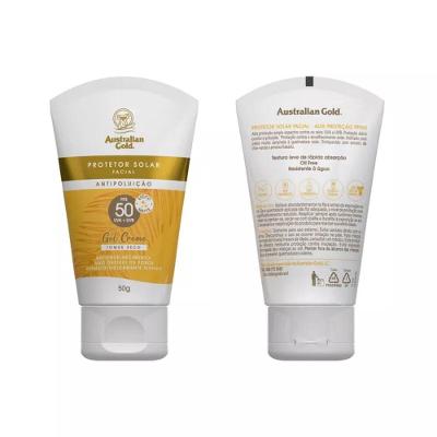 Protetor Solar Facial Gel Creme Fps 30 50Gr Australian Gold