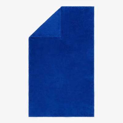 Serviette de bain microfibre ultra douce taille L 80 x 130 cm, bleu Decathlon