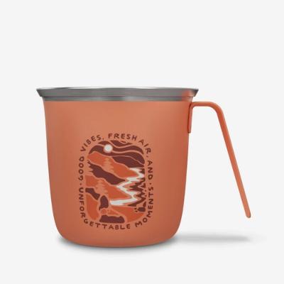 Caneca de Camping em Aço Inoxidável 300ml Quechua Laranja