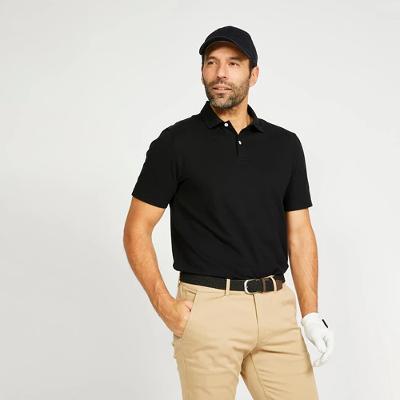 Polo Masculina de Golf MW500 Preto Inesis