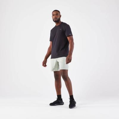 Camiseta Masculina de Corrida Dry Run 500 Kiprun Preta