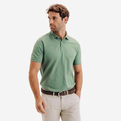 Polo Masculina de Golf MW500 Inesis Verde Claro