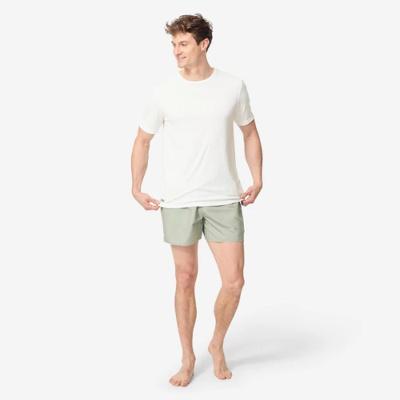 Camiseta Masculina de Surf UV Manga Curta Decathlon Branca