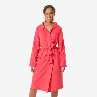 Roupão de Banho Feminino com Capuz Rosa