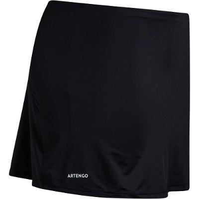 Saia Feminina de Tênis Dry 100 Preto Artengo