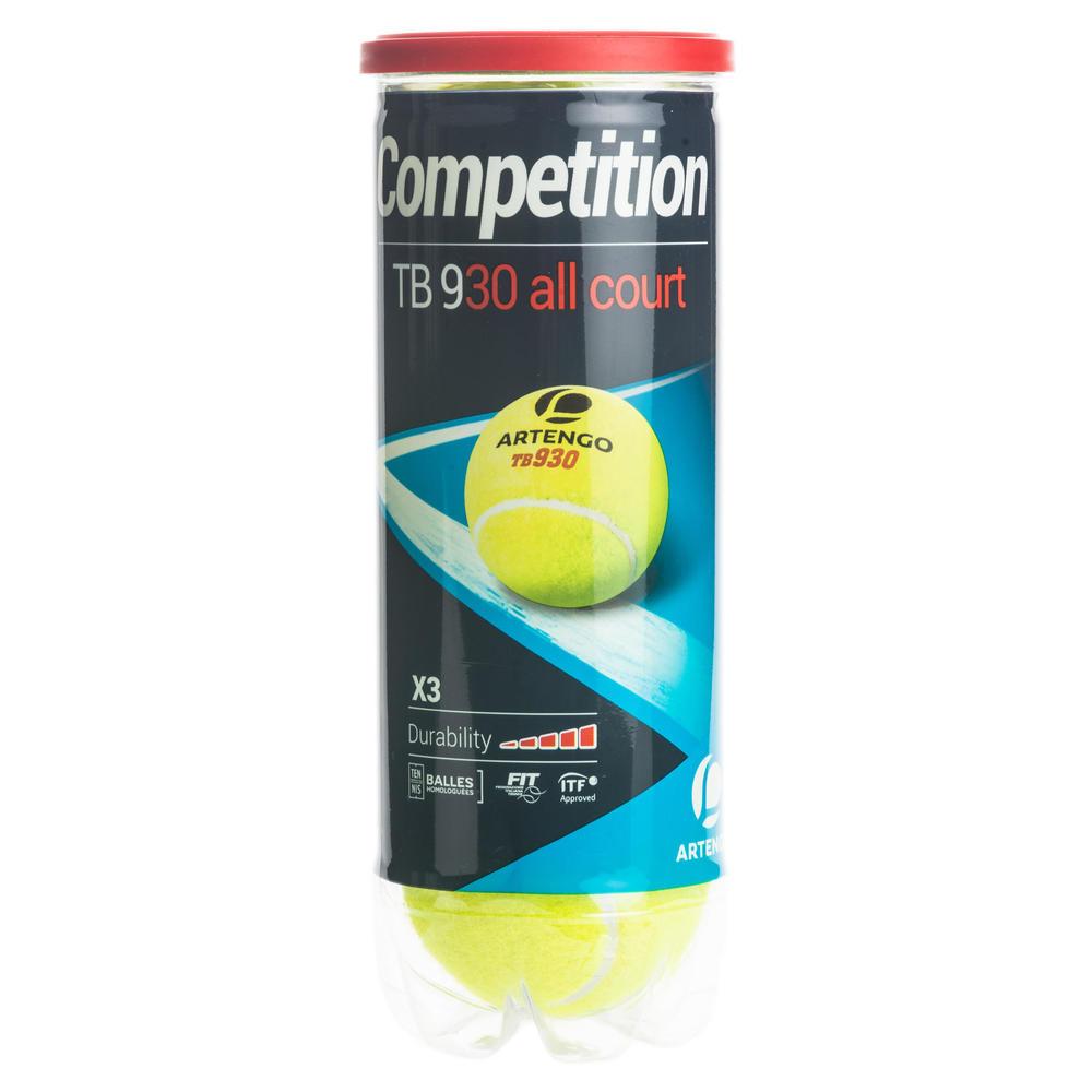 Bola de Tênis All Court Speed Pro 3 Bolas Artengo - 2
