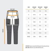 Calça Feminina Moduláveis 2- em -1 de Trekking MT500 Azul - 3