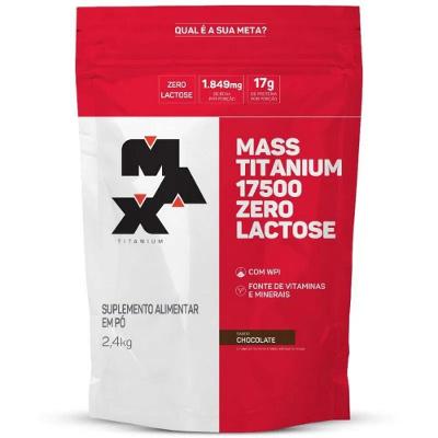 Mass Max Titanium 2,4kg Zero Lactose Sabor Chocolate