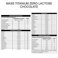 Mass Max Titanium 2,4kg Zero Lactose Sabor Chocolate - 2