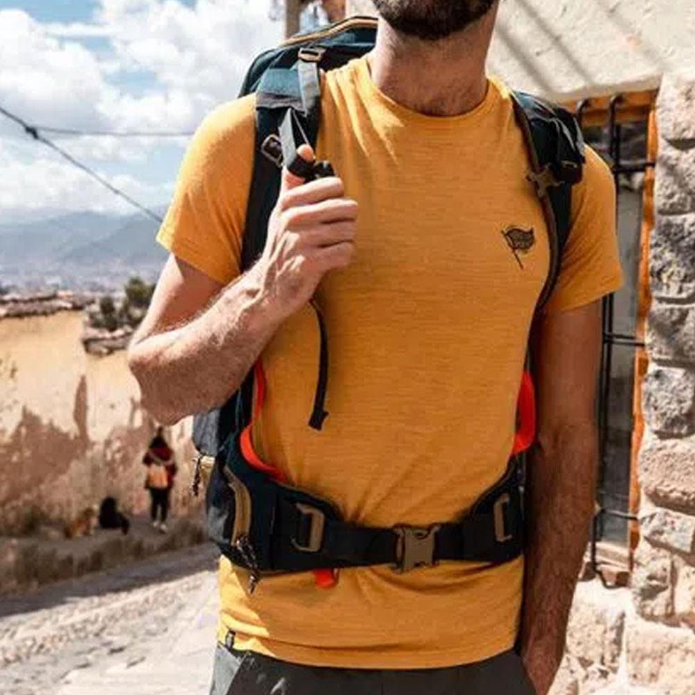 Camiseta Masculina de Lã Merino Trekking Travel 100 Forclaz - 7