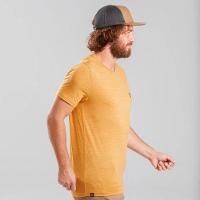 Camiseta Masculina de Lã Merino Trekking Travel 100 Forclaz - 2