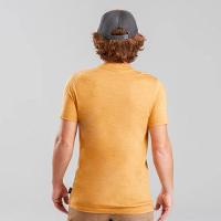 Camiseta Masculina de Lã Merino Trekking Travel 100 Forclaz