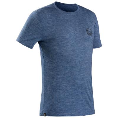 Camiseta Masculina de Lã Merino Trekking Travel 100 Forclaz