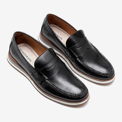 Mocassim Masculino Couro Flow Preto