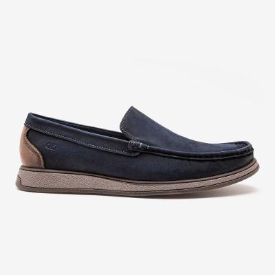Mocassim Masculino Couro Nash Azul