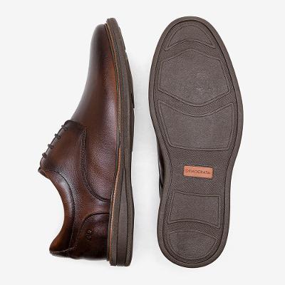 Sapato Masculino Bay Mogno Couro