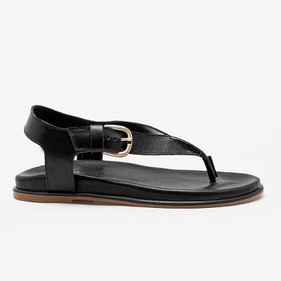 Sandália Feminina Zoe Couro Preto