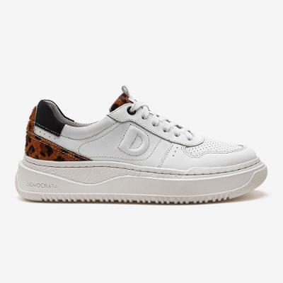 Tênis Feminino Block Branco Oncinha