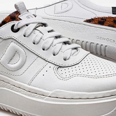 Tênis Feminino Block Branco Oncinha