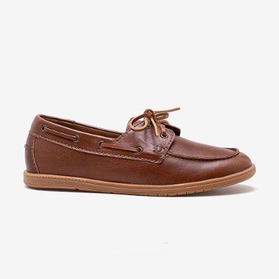 Mocassim Feminino Olivia Couro Marrom