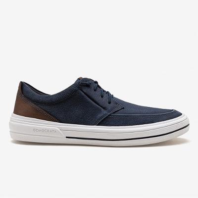 Tênis Masculino Clay Couro Azul