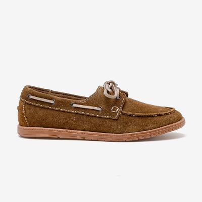 Mocassim Feminino Olivia Couro Bege