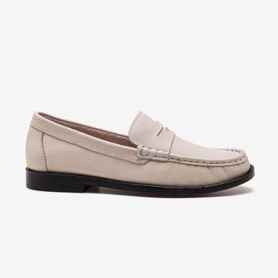 Mocassim Feminino Cora Couro Off White