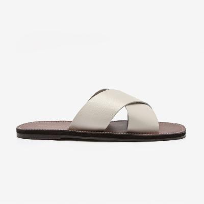 Sandália Feminina Maite Couro Off White
