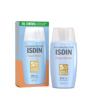 Protetor Solar Facial Isdin Fusion Water 5 Stars Sem Cor Fps60 50ml
