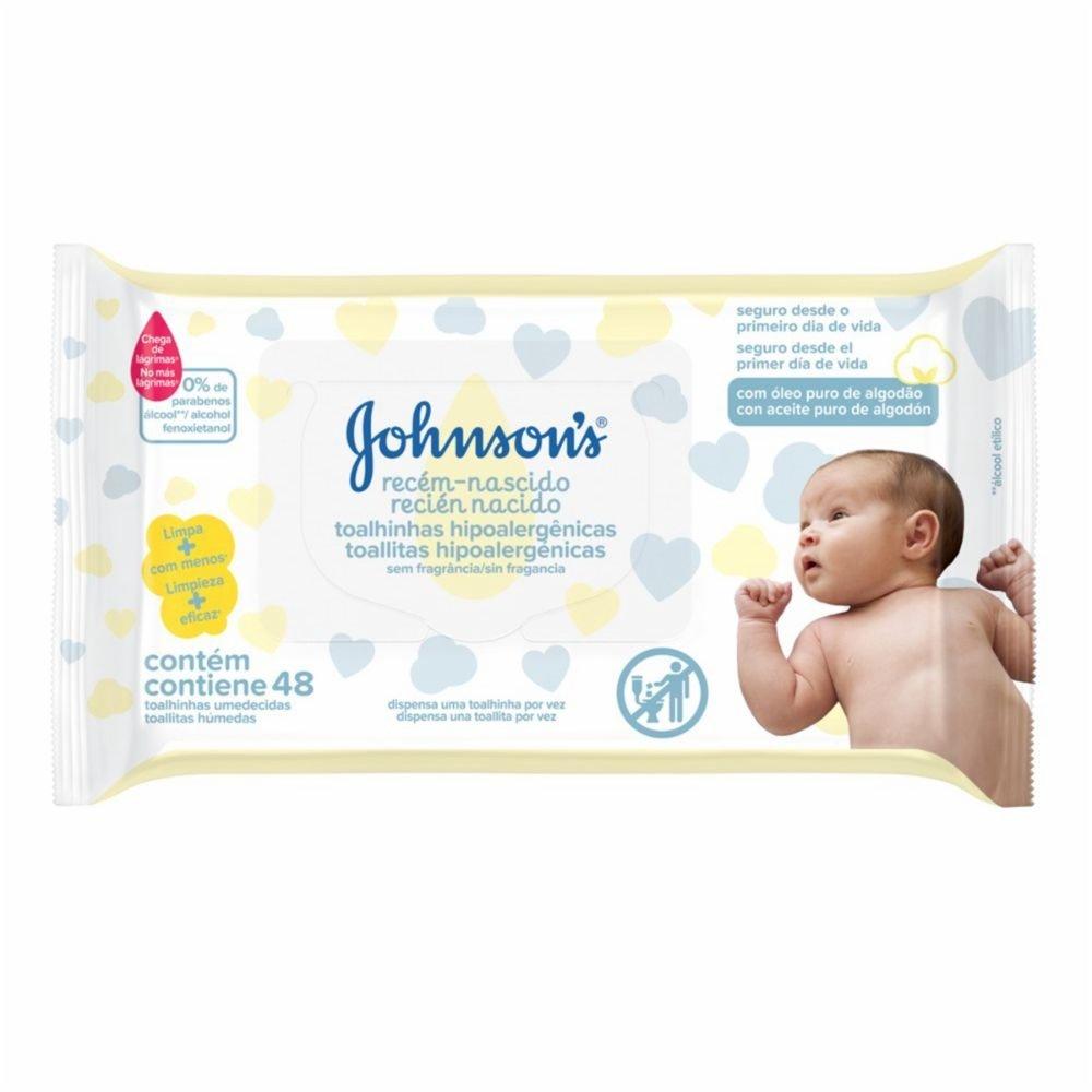 Lenços Umedecidos Johnsons Baby Recém Nascido 48 Unidades - 3