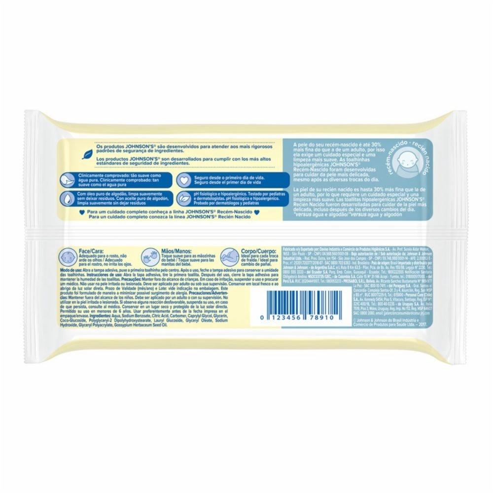 Lenços Umedecidos Johnsons Baby Recém Nascido 48 Unidades - 2