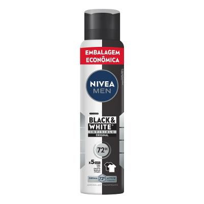 Desodorante Aerosol Nivea Invisible Blackwhite Masculino Promocional 200ml